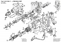 Bosch 0 603 166 470 Csb 850-2 Ret Percussion Drill 230 V / Eu Spare Parts